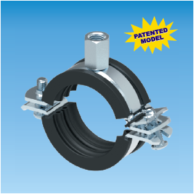 Two Screws Pipe Clamp W/ Lining - Rapid Click Type - 240 - Eurofix